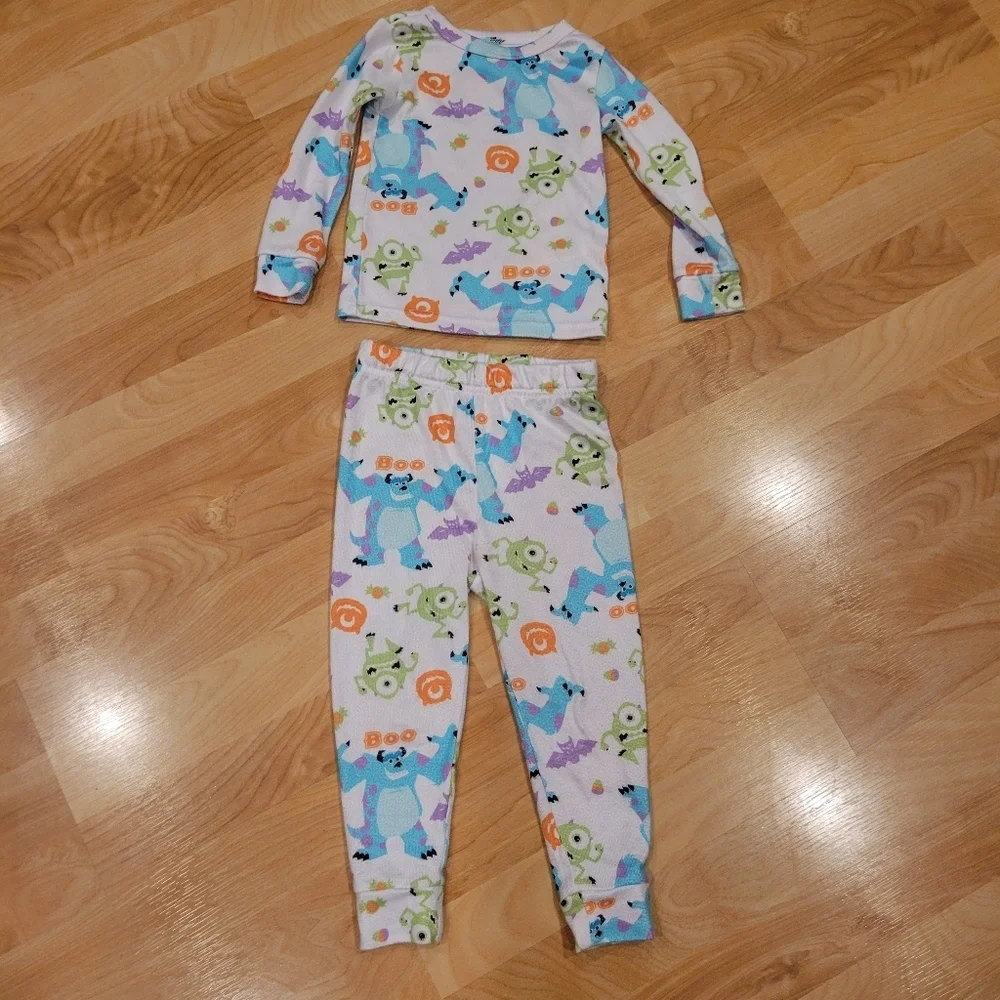 Disney Monster's Inc 2 Piece Pajama Set Size 2T